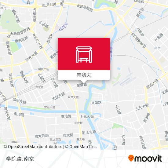 学院路地图
