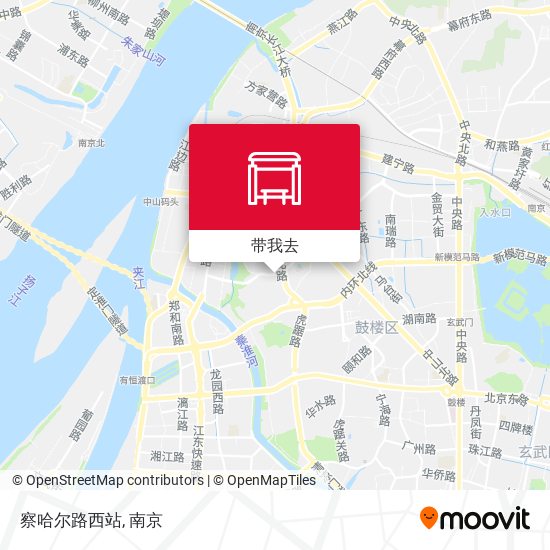 察哈尔路西站地图