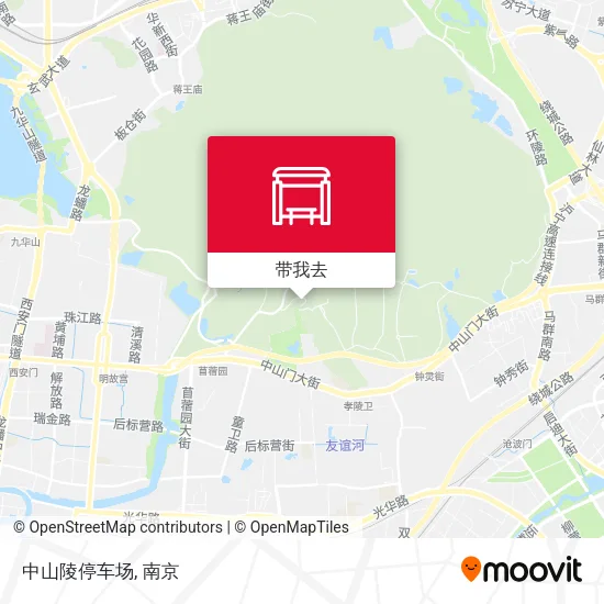 中山陵停车场地图