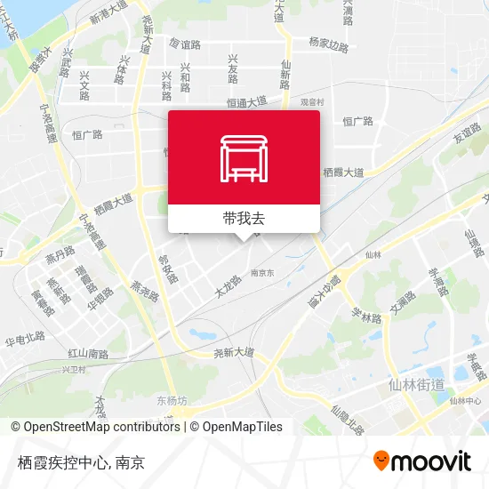 栖霞疾控中心地图