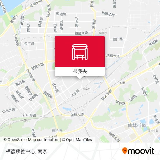 栖霞疾控中心地图