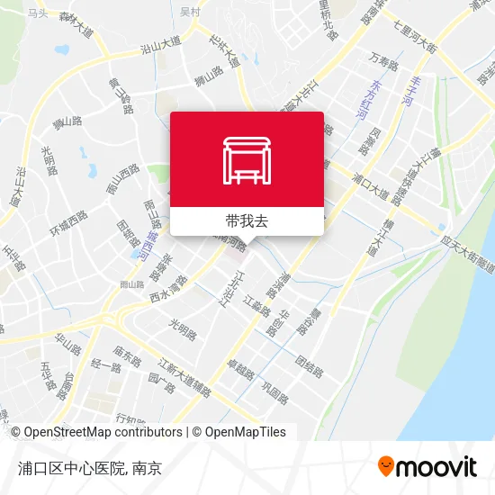 浦口区中心医院地图