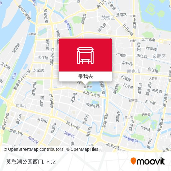 莫愁湖公园西门地图