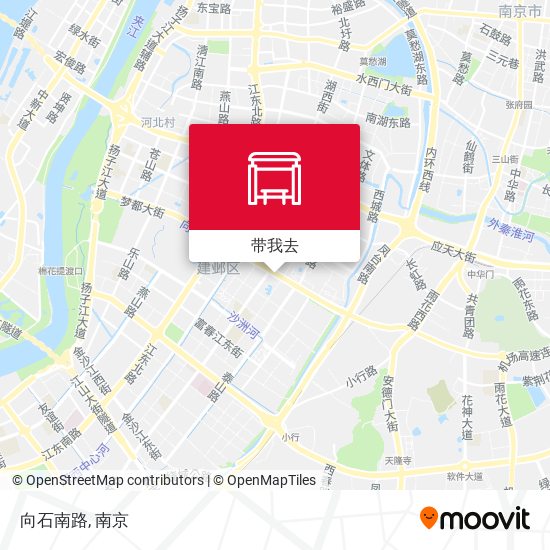 向石南路地图