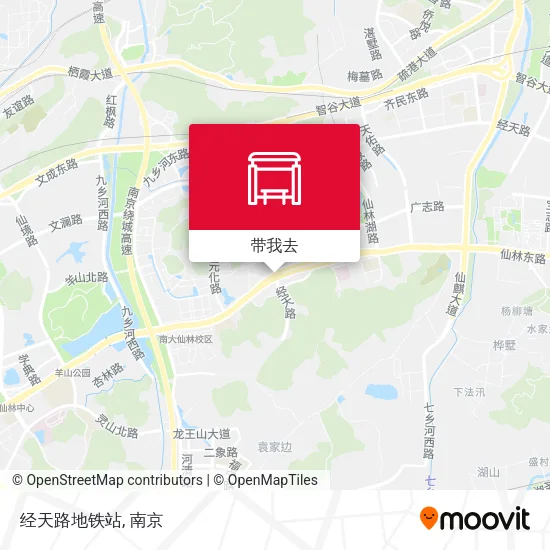 经天路地铁站地图