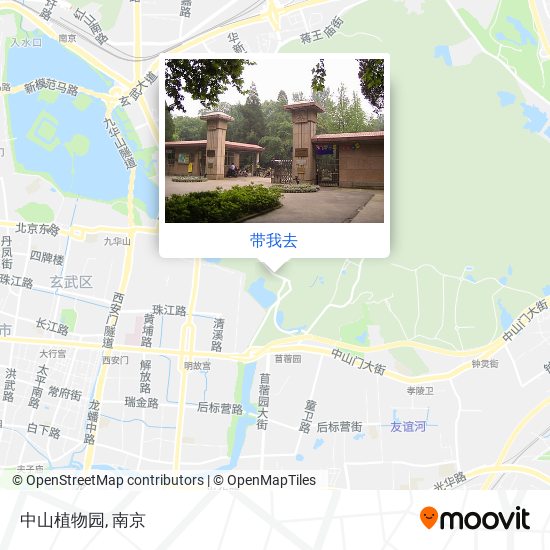 中山植物园地图