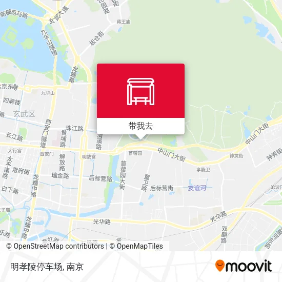 明孝陵停车场地图