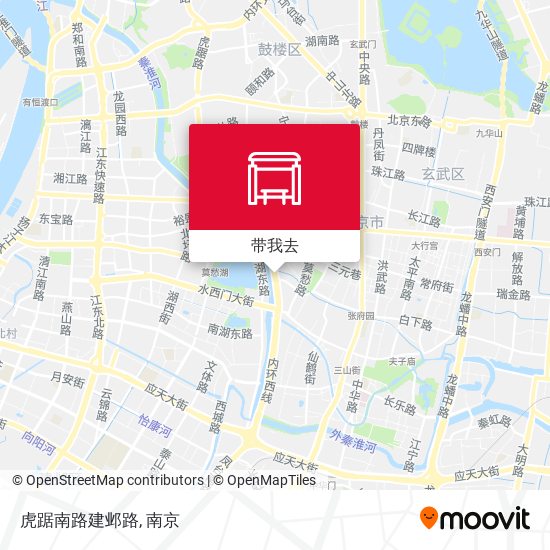 虎踞南路建邺路地图