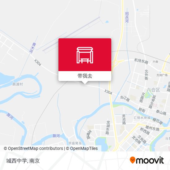 城西中学地图