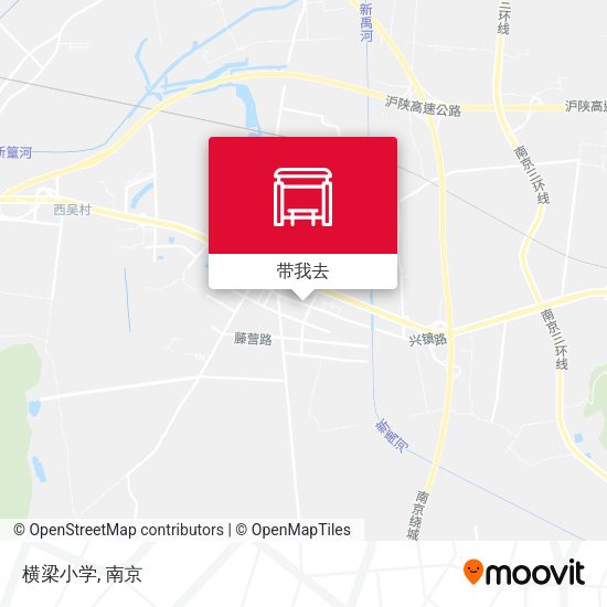横梁小学地图