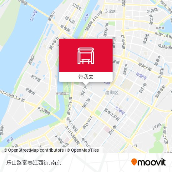 乐山路富春江西街地图