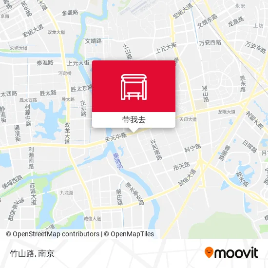 竹山路地图