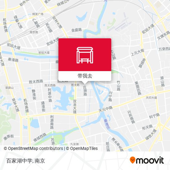 百家湖中学地图