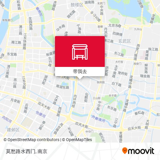 莫愁路水西门地图