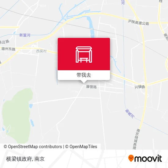 横梁镇政府地图