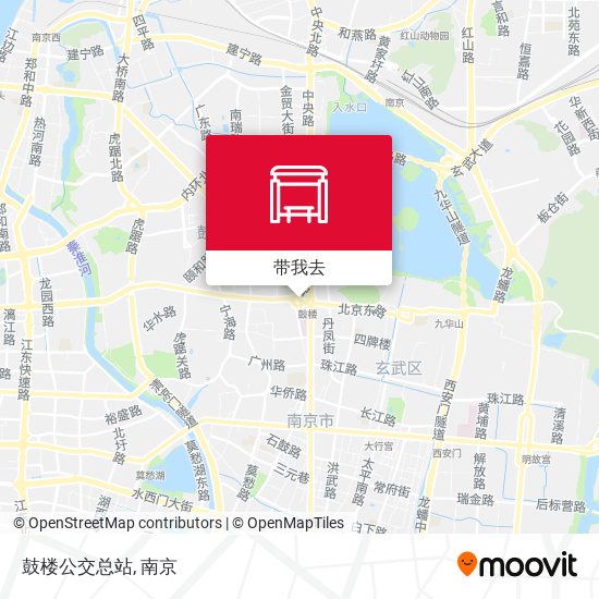 鼓楼公交总站地图