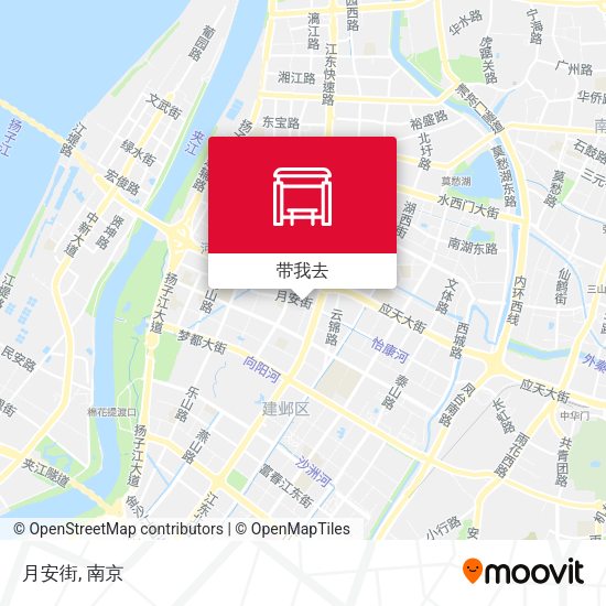 月安街地图