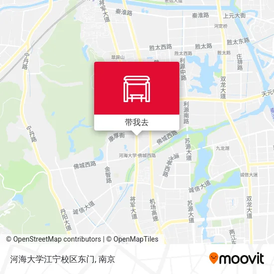 河海大学江宁校区东门地图