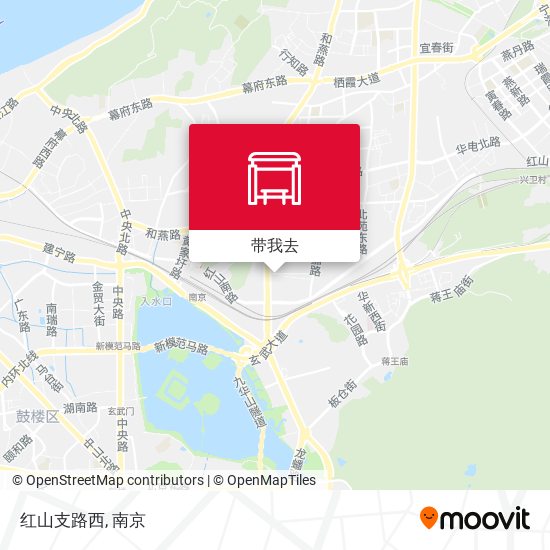 红山支路西地图