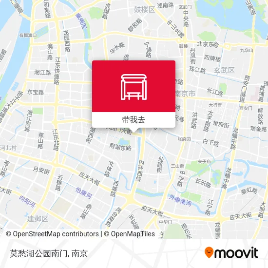 莫愁湖公园南门地图