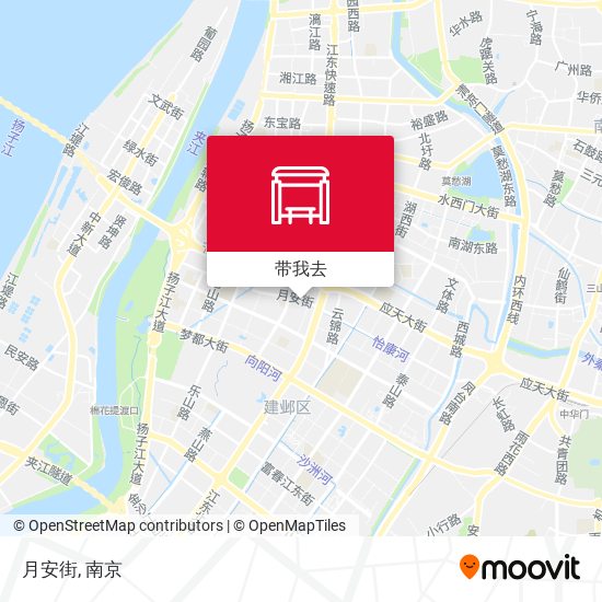 月安街地图