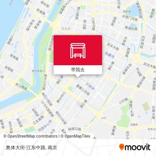 奥体大街·江东中路地图