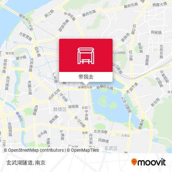 玄武湖隧道地图