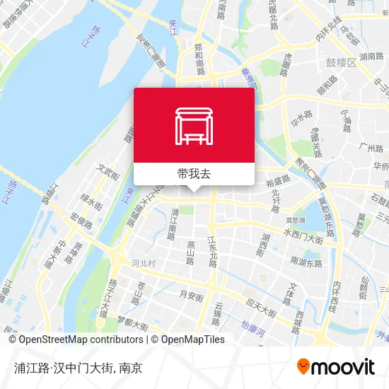浦江路·汉中门大街地图