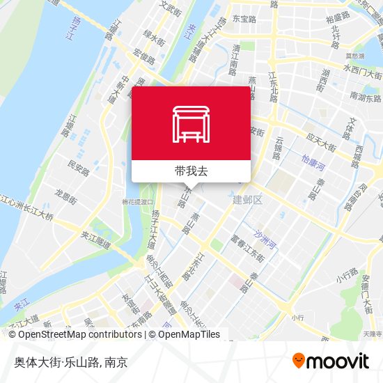 奥体大街·乐山路地图