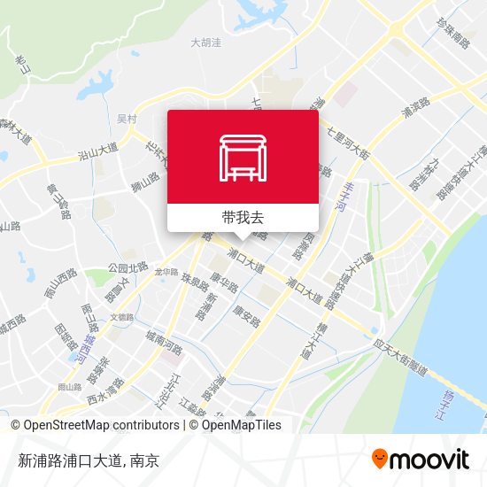 新浦路浦口大道地图