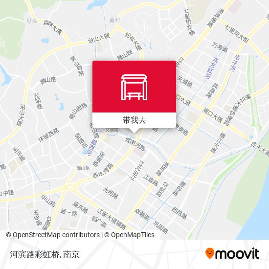 河滨路彩虹桥地图