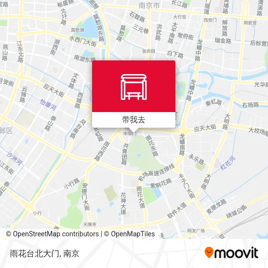 雨花台北大门地图