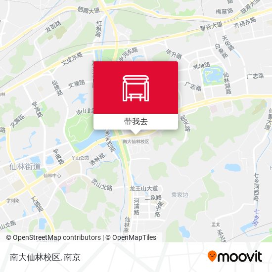 南大仙林校区地图