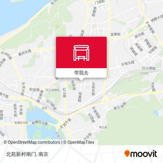 北苑新村南门地图