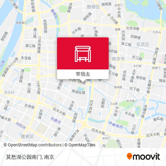 莫愁湖公园南门地图