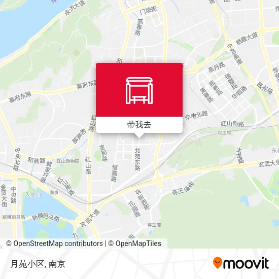 月苑小区地图