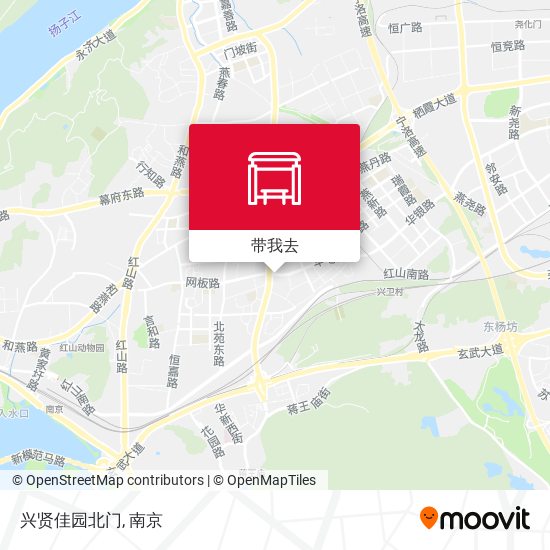 兴贤佳园北门地图