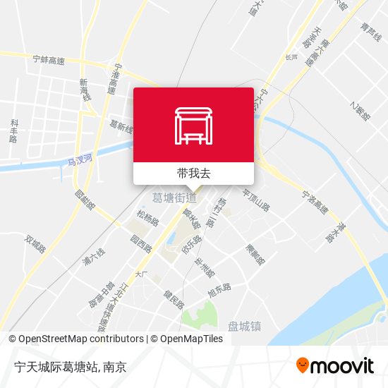 宁天城际葛塘站地图