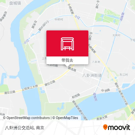 八卦洲公交总站地图