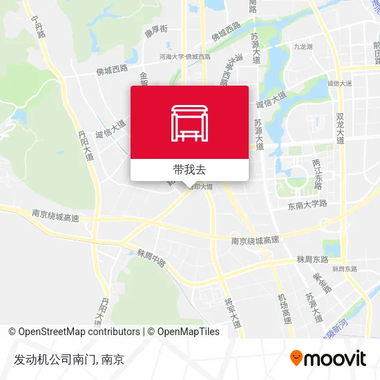 发动机公司南门地图