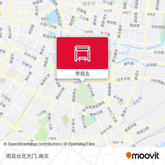 雨花台北大门地图