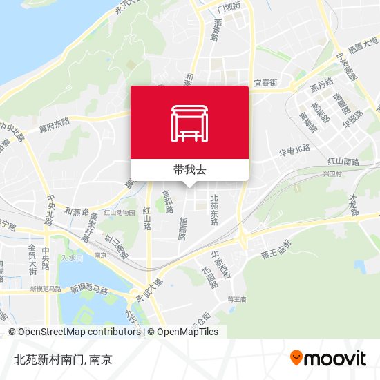 北苑新村南门地图