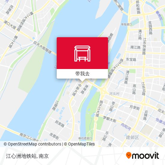 江心洲地铁站地图