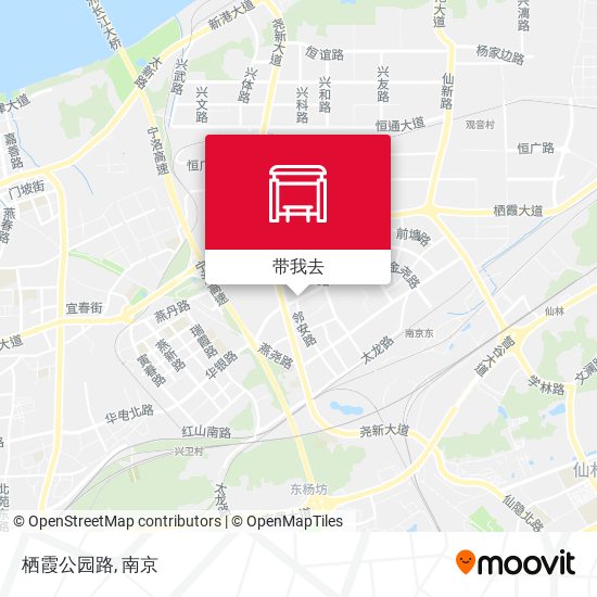 栖霞公园路地图