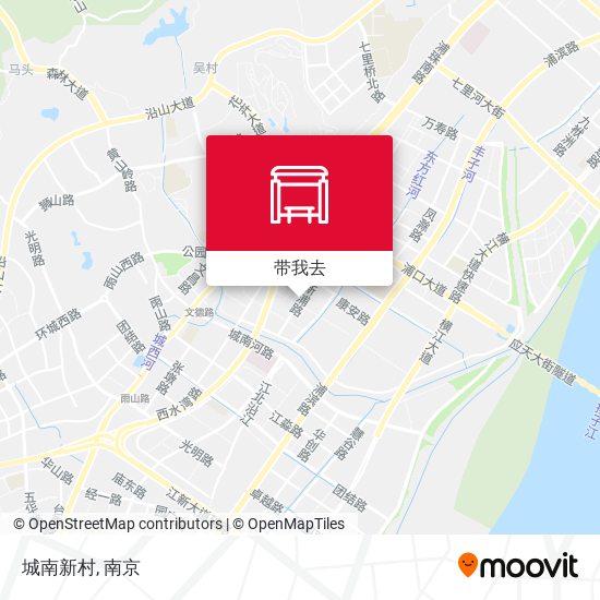 城南新村地图