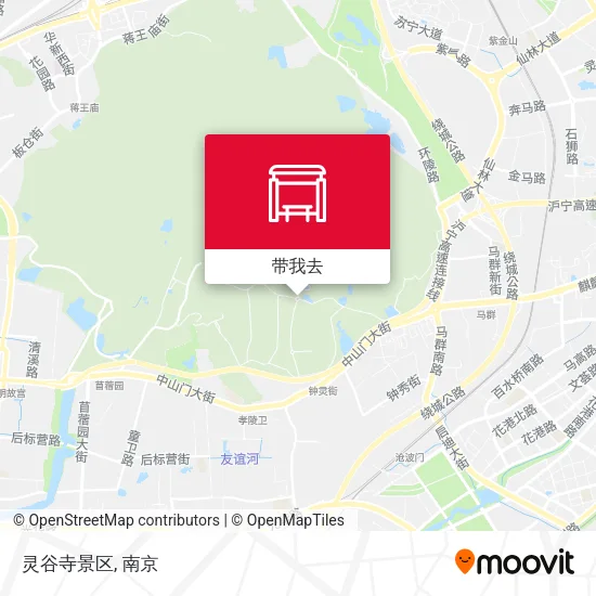 灵谷寺景区地图