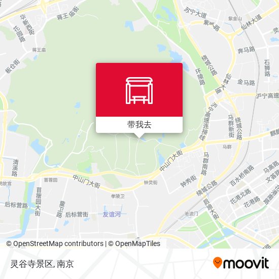 灵谷寺景区地图