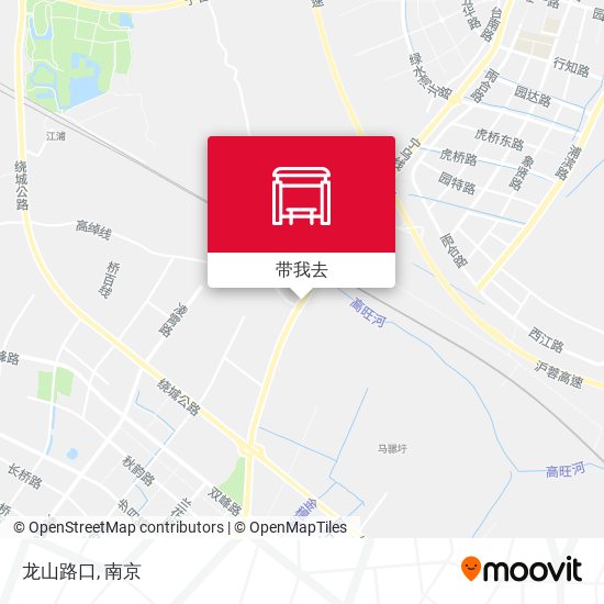 龙山路口地图