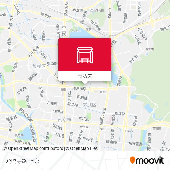 鸡鸣寺路地图