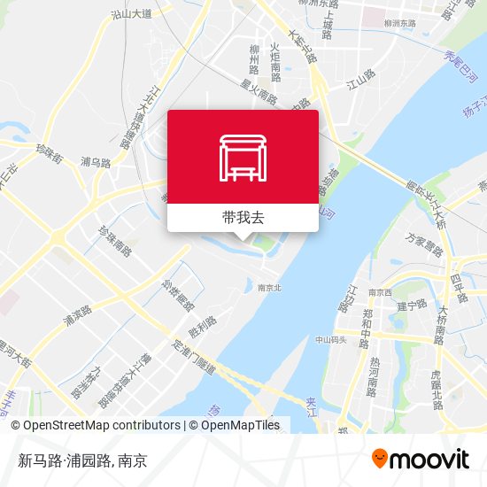 新马路·浦园路地图